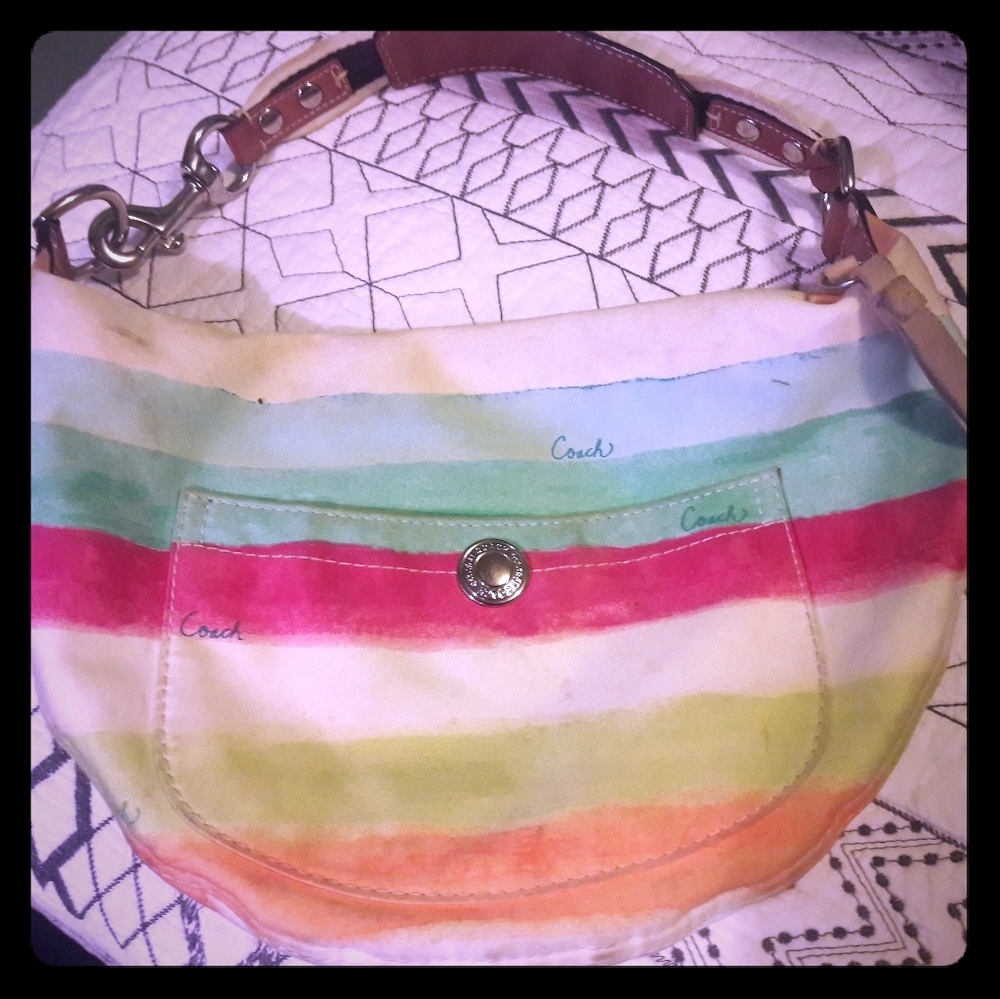 Coach shoulder bag and matching wristlet